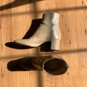 Mango heeled leather boots